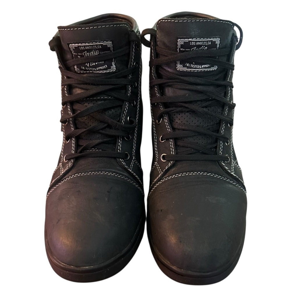 Indie Ridge The Knight Motorcycle Boots 10.5 - Picture 4 of 11